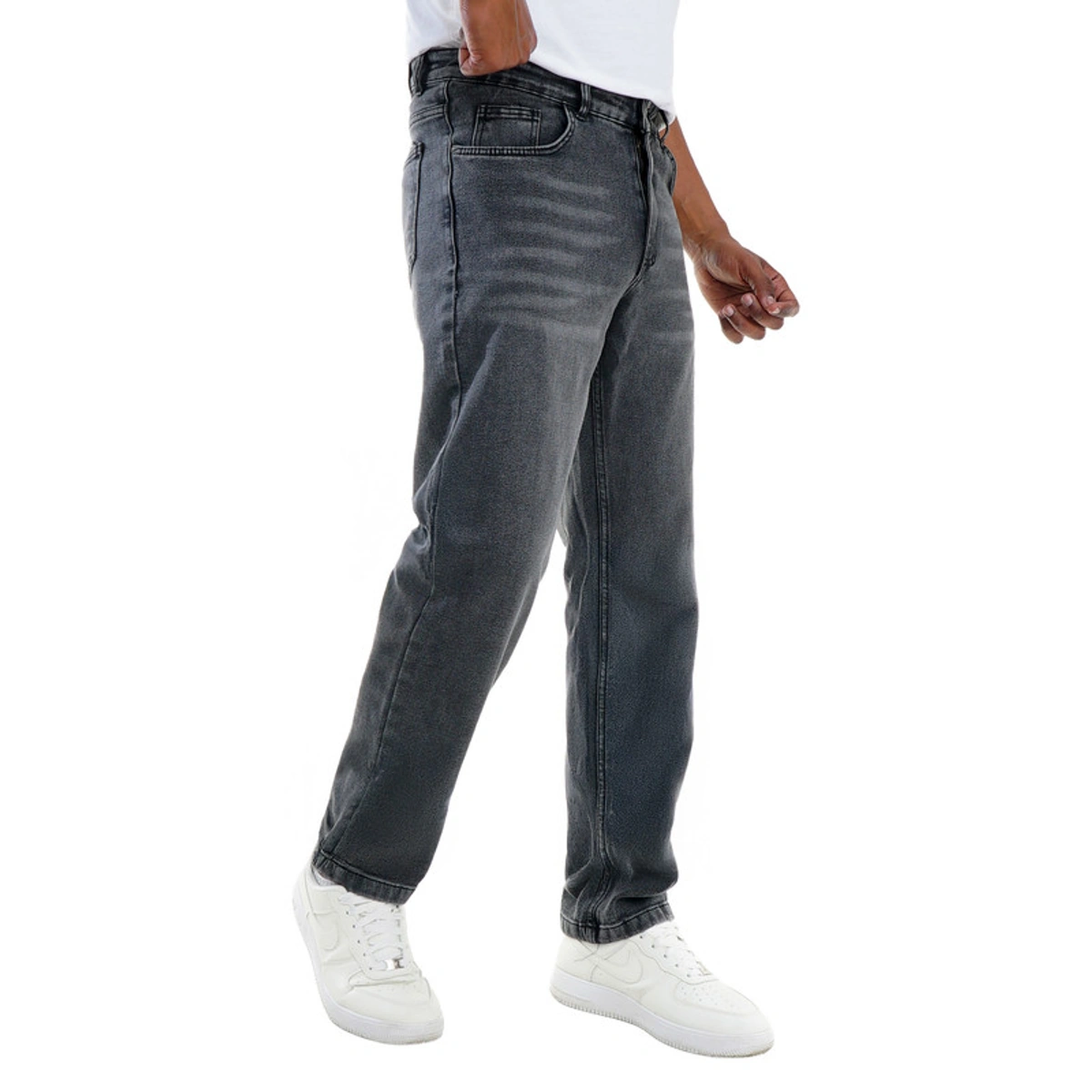 بنطلون جينز بقصة عادية رجالي - 101020007