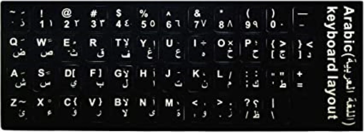 ستيكر لوحة مفاتيح لغة العربية للاب توب