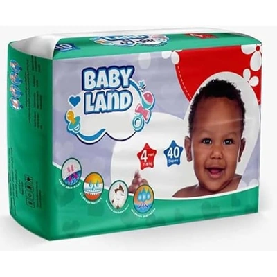 حفاضات بيبى لاند - مقاس 4 - 40 حفاضة
