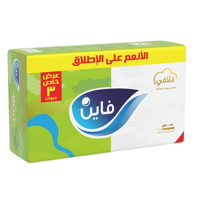 فاين فلافى مناديل وجه - 480 منديل - 3 قطع