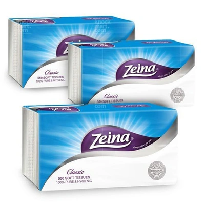 زينة مناديل كلاسيك 550 منديل - 3 قطع