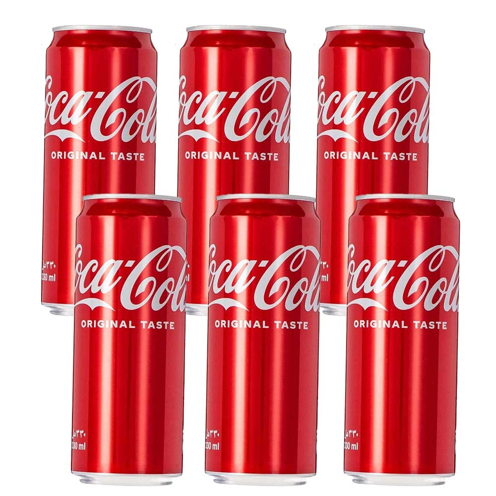 كوكاكولا كانز - 330 مللي - 6 قطع
