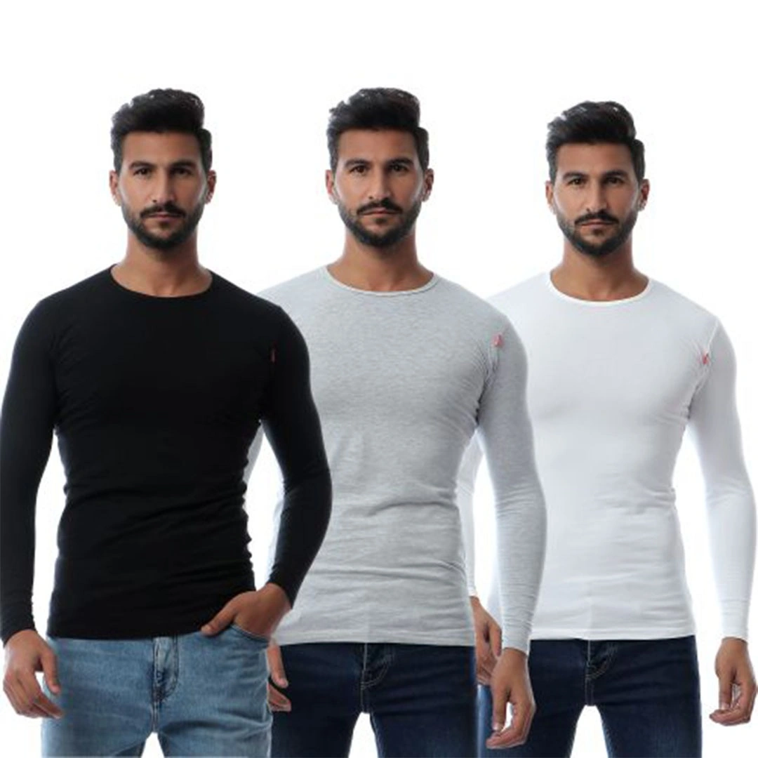 قطونيل تيشيرت كم كامل رجالي - 3 قطعة