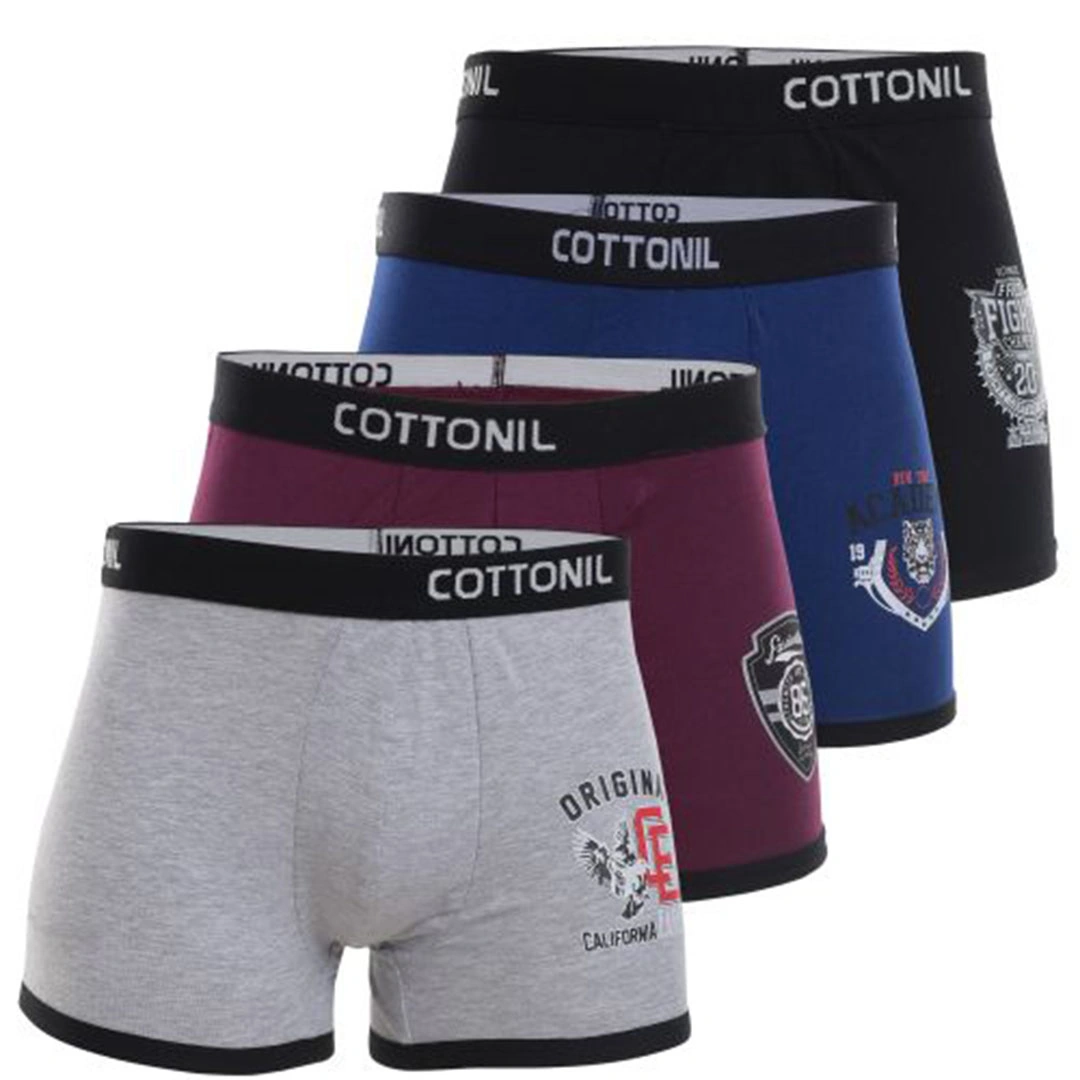 قطونيل بوكسر رجالي قطن - 4 قطع