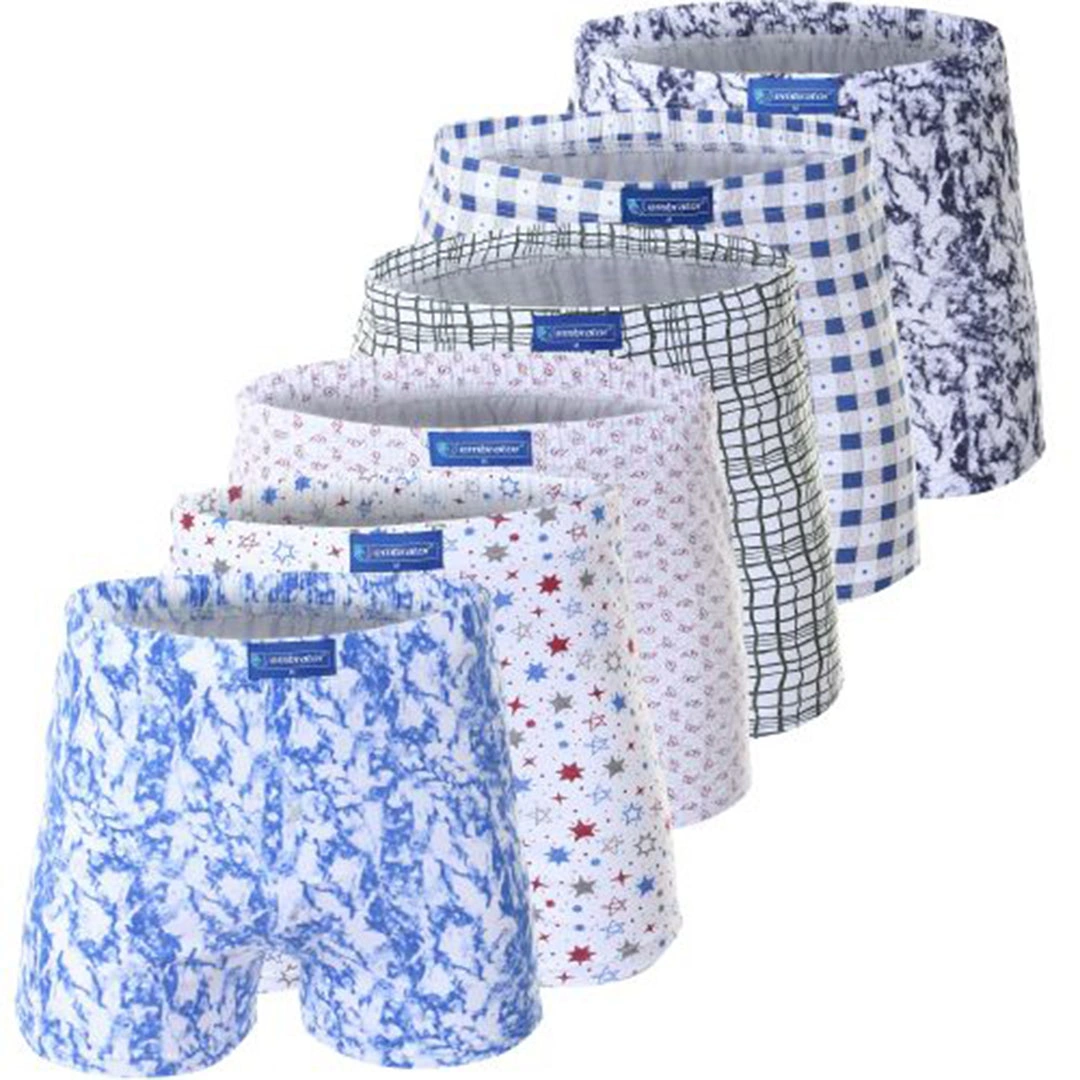 امبراطور بوكسر شورت رجالي قطن - 6 قطع