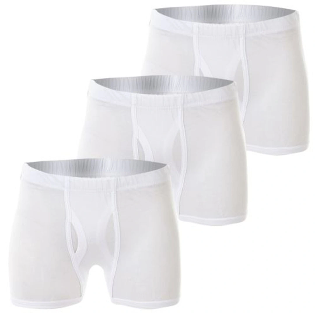 امبراطور بوكسر رجالي قطن - أبيض - 3 قطع