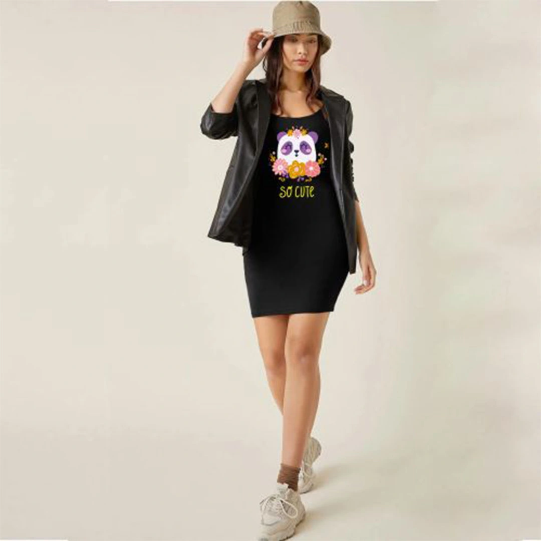 الميسيري فستان حريمي قطن سو كيوت - أسود