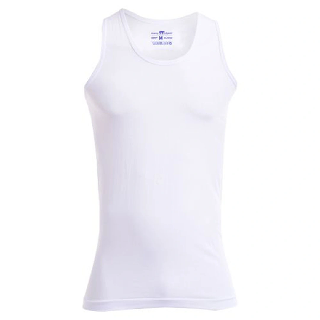 الميسيري فانيلة قطن رجالي كت عريض - 3 قطع - أبيض