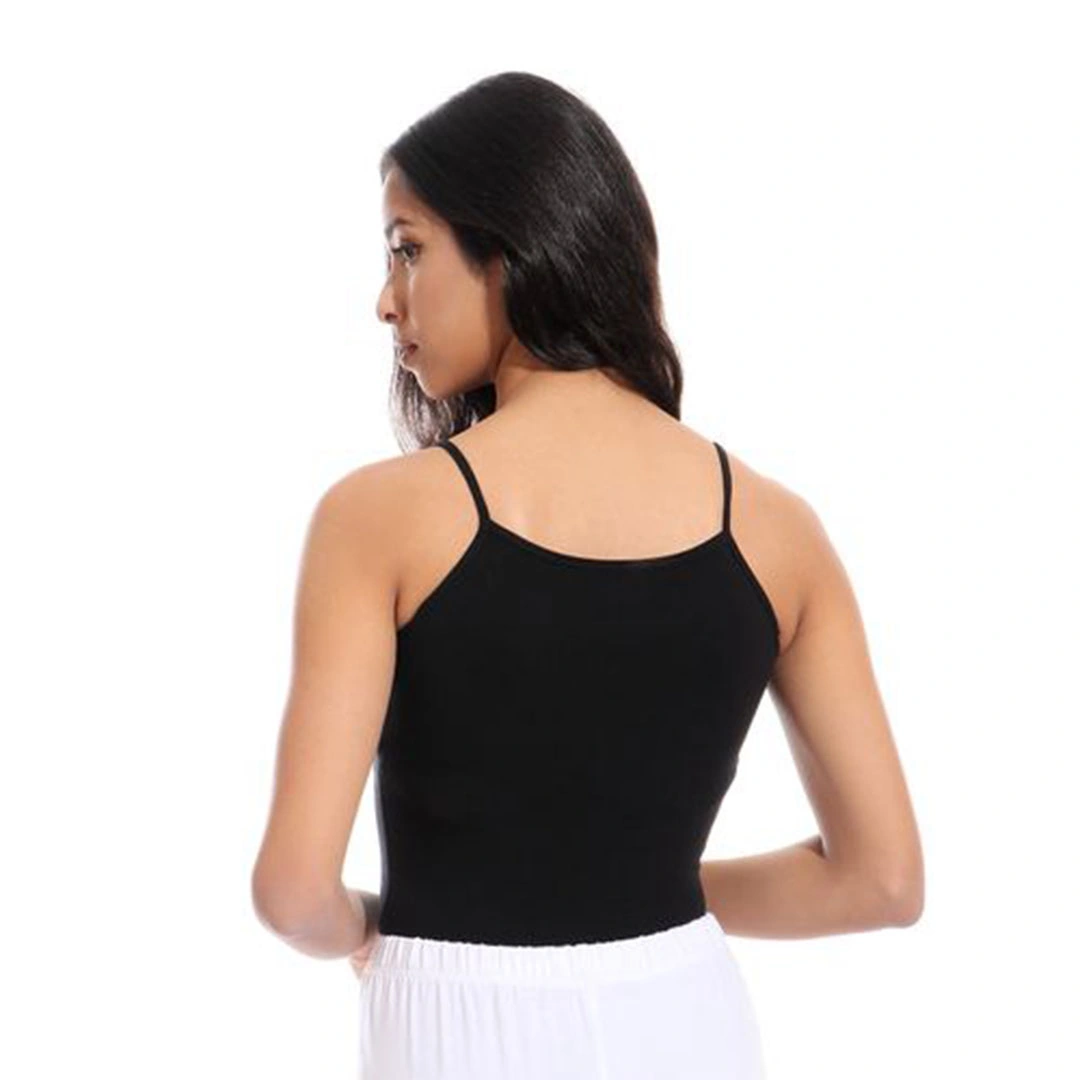 الميسيري توب قطن سباجيتي حريمي - 3 قطع - أسود