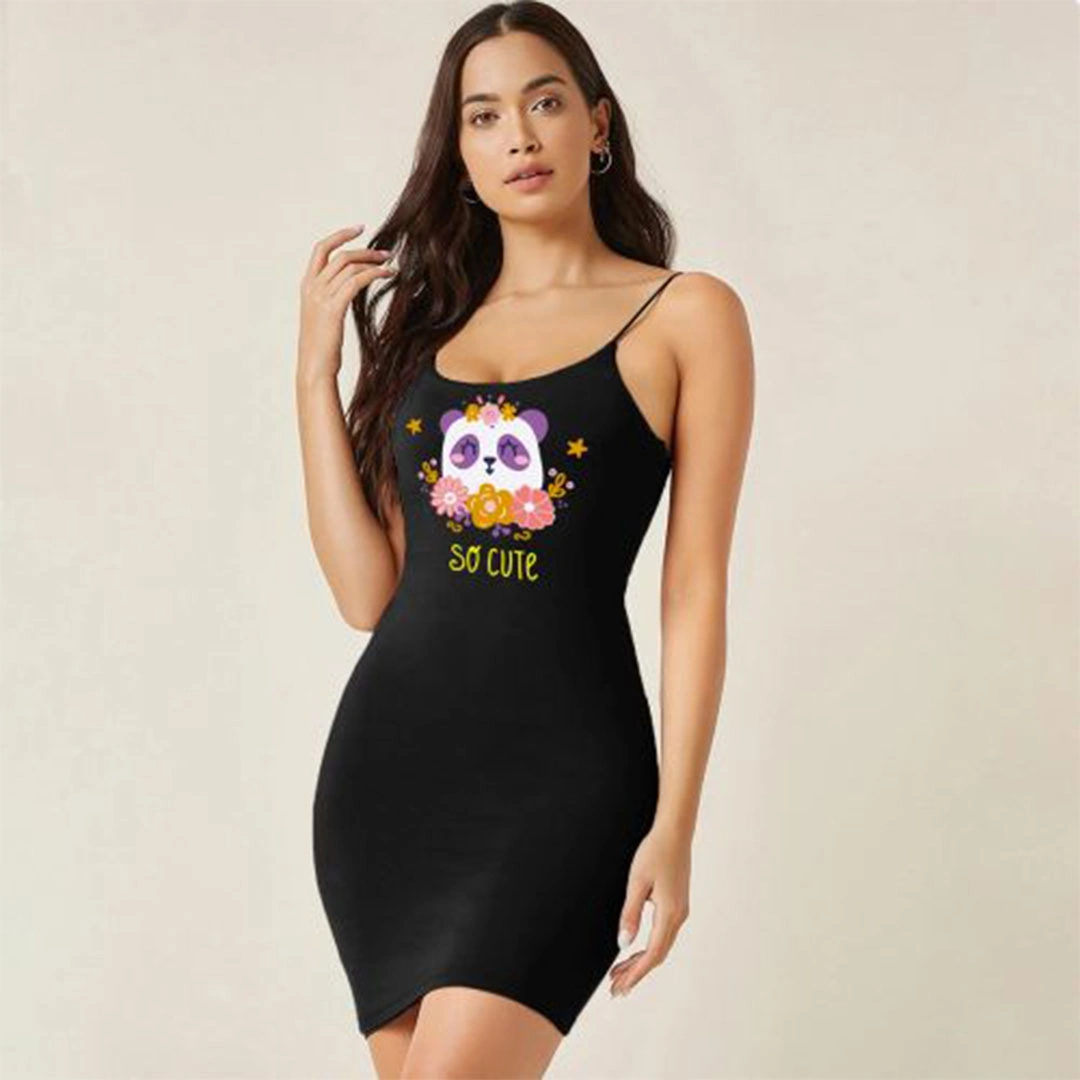 الميسيري فستان حريمي قطن سو كيوت - أسود