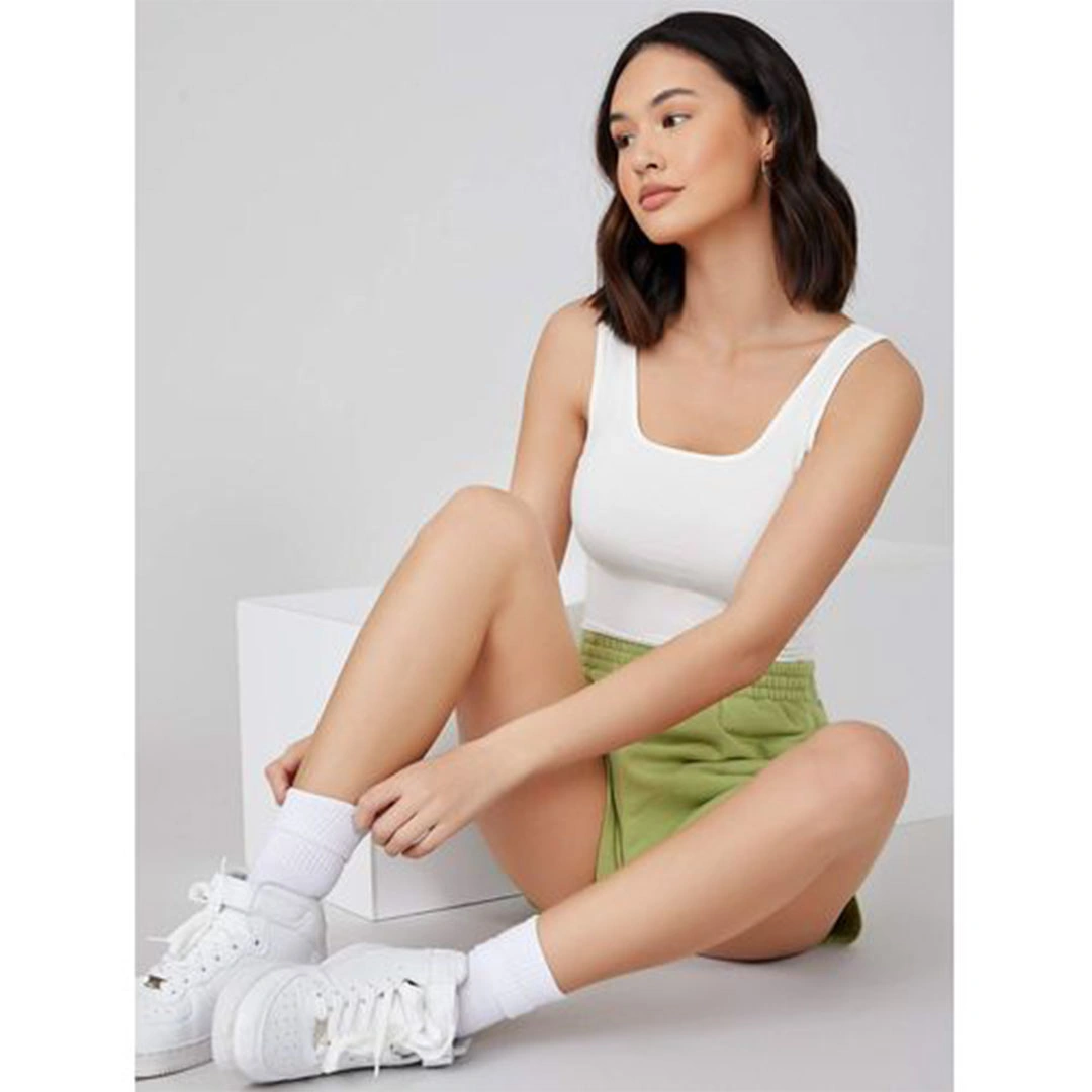 الميسيري تانك توب حريمي كت قطن - أبيض