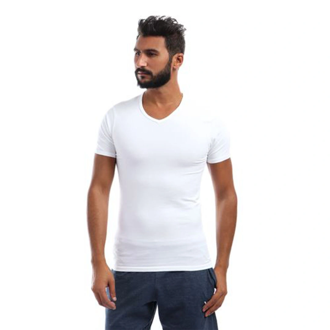 الميسيري تيشيرت رقبة V رجالي قطن - 2 قطعة