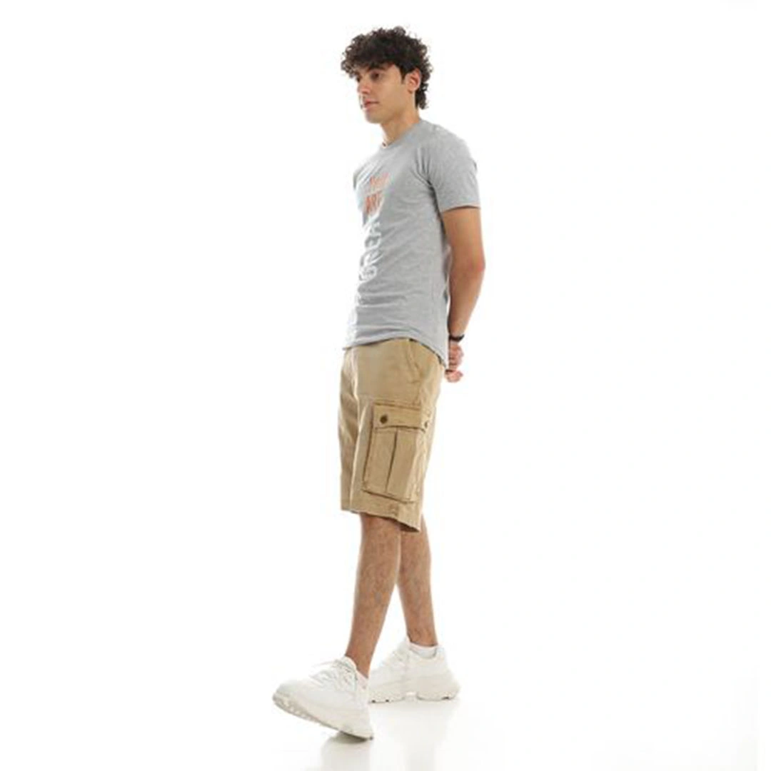 الميسيري تيشيرت يو ار جريت رجالي قطن - رمادي