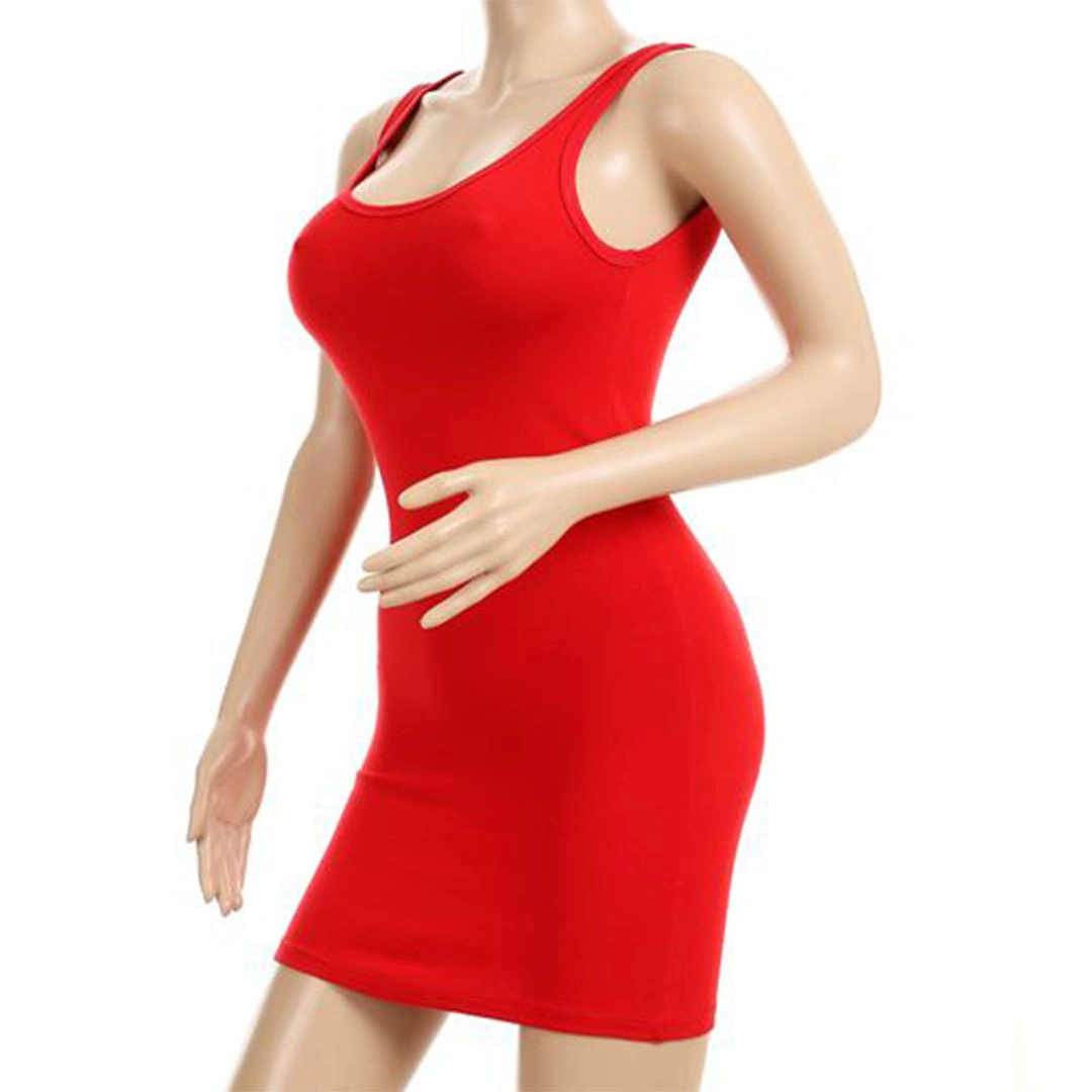 الميسيري فستان بناتي قطن - أحمر