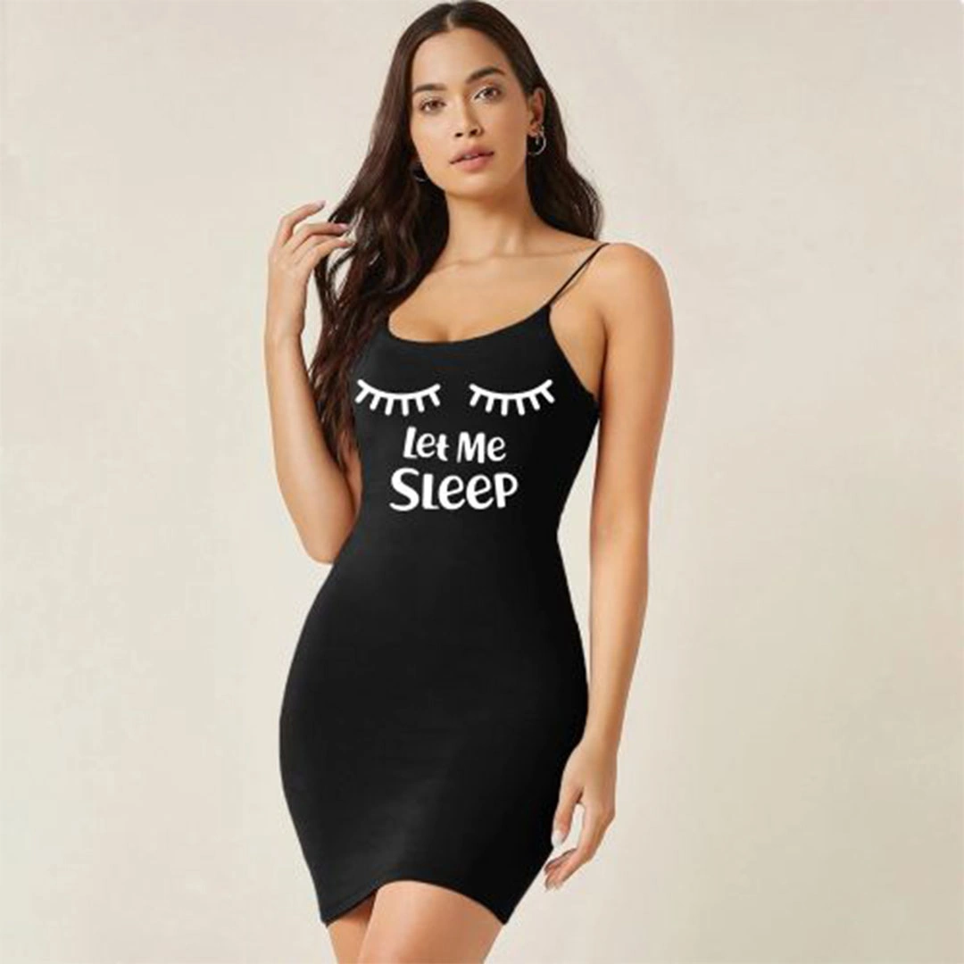 الميسيري فستان نسائي قطن - أسود