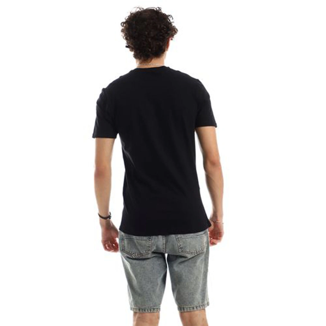 الميسيري تيشيرت رجالي قطن- أسود