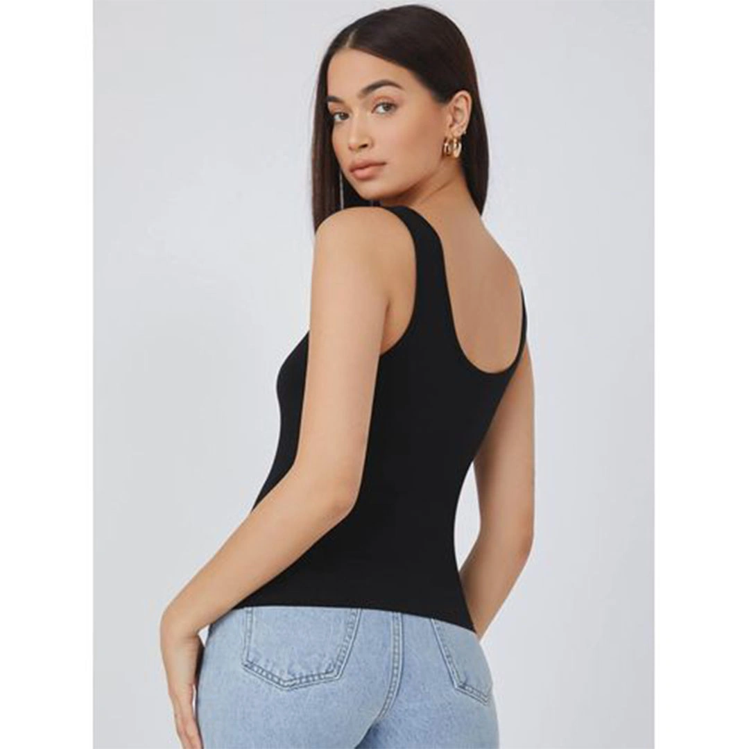 الميسيري تانك توب نسائي قطن - أسود