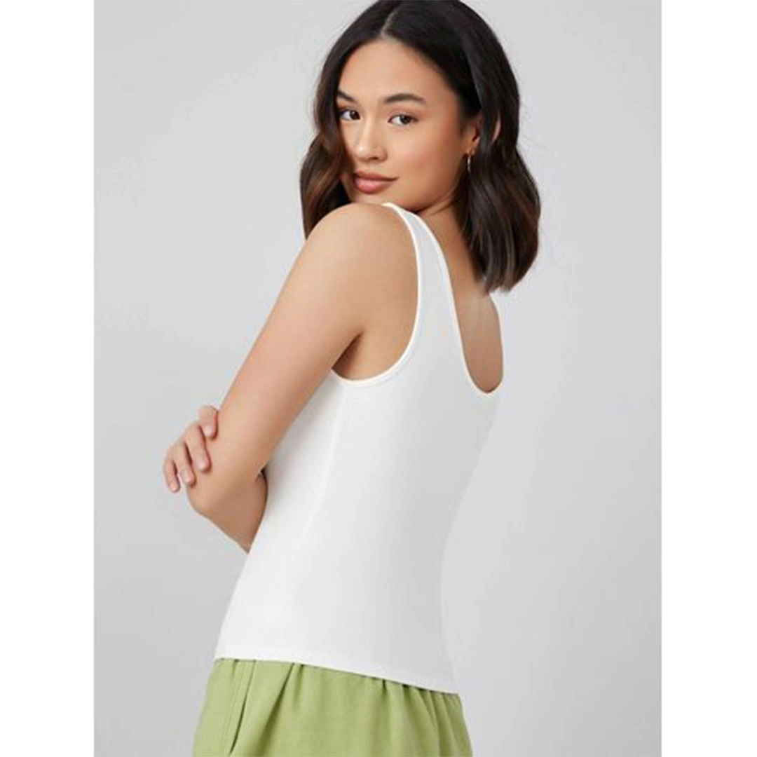 الميسيري تانك توب حريمي كت قطن - أبيض