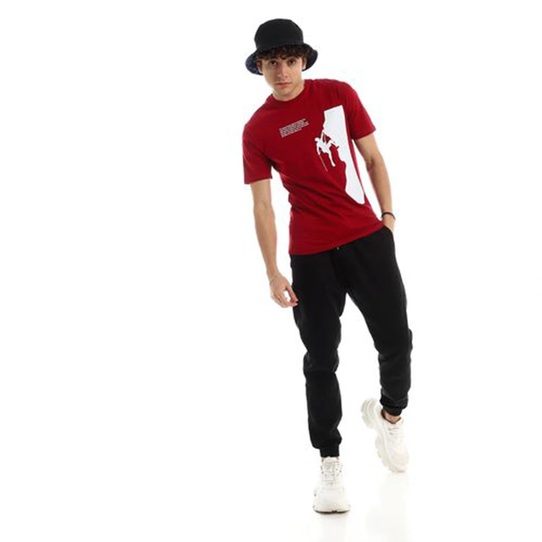 الميسيري تيشيرت رجالي نص كم - نبيتي