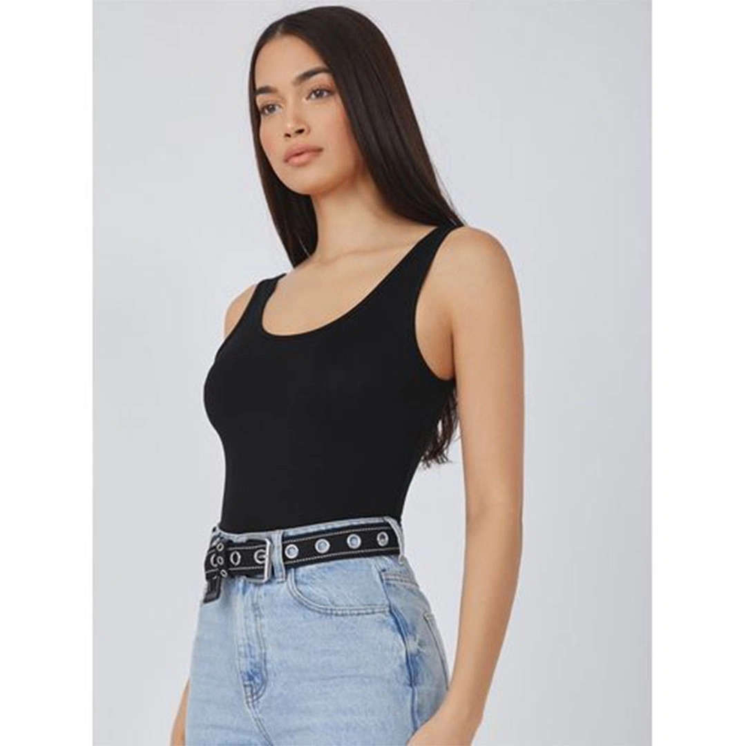 الميسيري تانك توب نسائي قطن - أسود