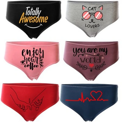 ميسيري أندروير مطبوع قطن حريمي مسيري - 6 قطع