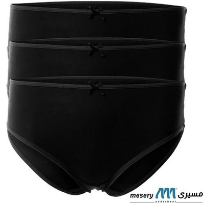 ميسيري بانتي حريمي سادة مسيري - 3 قطع أسود