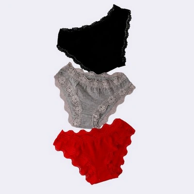 ميسيري بانتي حريمي قطن دانتل مسيري - 3 قطع