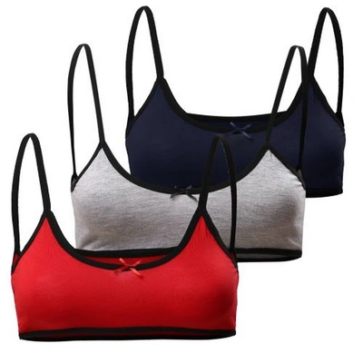 ميسيري برا حريمي قطن مسيري حمالة رفيعة - 3 قطع