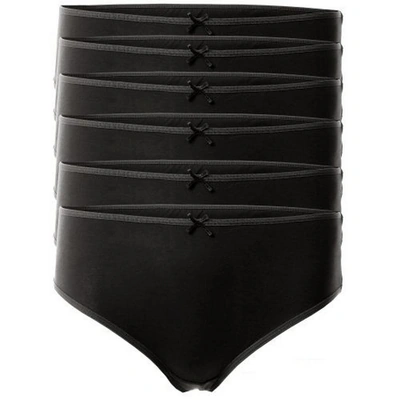 ميسيري بانتي حريمي مسيري قطن - 6 قطع أسود