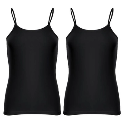 الميسيري توب سباغيتي قطن - 2 قطعة - أسود