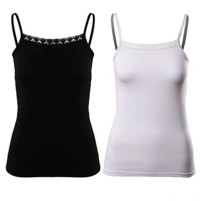 الميسيري توب سباجيتي برقبة دانتيل حريمي - 2 قطعة