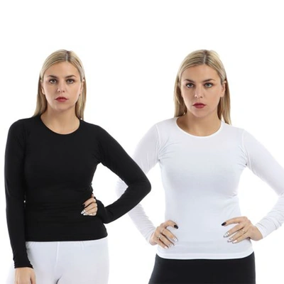 الميسيري تيشيرت أكمام طويلة حريمي - 2 قطعة