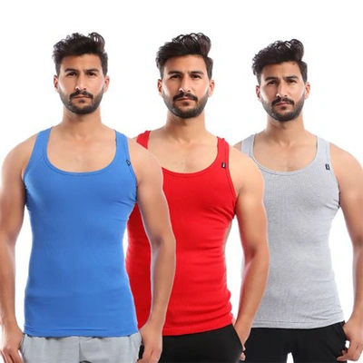 قطونيل فانلة داخلية رجالي قطن - 3 قطع - أبيض