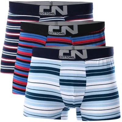 قطونيل بوكسر رجالي مقلم - 3 قطع