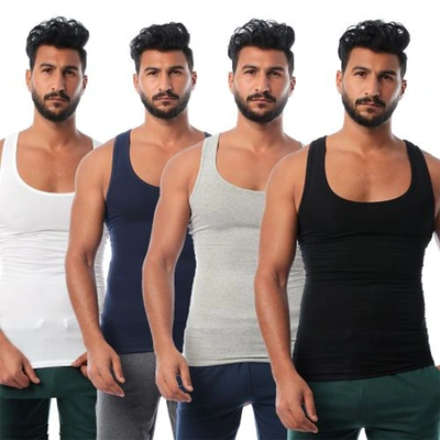 الميسيري فانلات رجالي قطن - 4 قطع