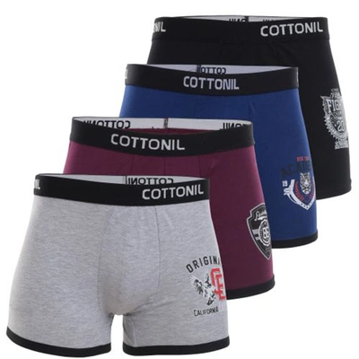 قطونيل بوكسر رجالي قطن - 4 قطع