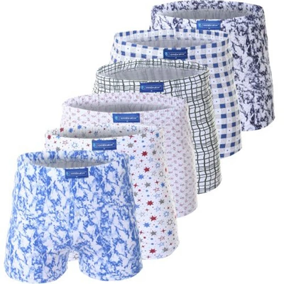 امبراطور بوكسر شورت رجالي قطن - 6 قطع