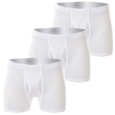 امبراطور بوكسر رجالي قطن - أبيض - 3 قطع