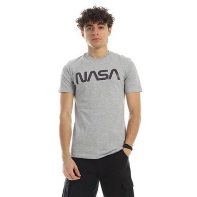 الميسيري تيشيرت رجالي قطن ناسا - رمادي