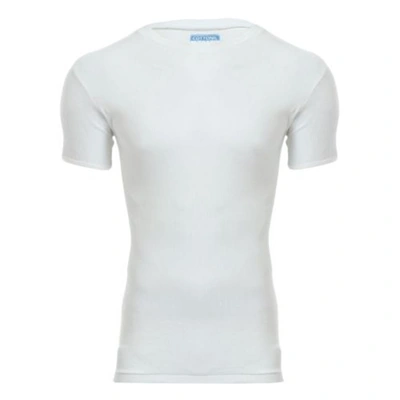 قطونيل فنيلة قطن رقبة دائرية رجالي - أبيض