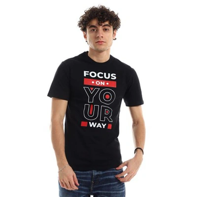 الميسيري تيشيرت قطن رجالي فوكس اون يور واي - أسود