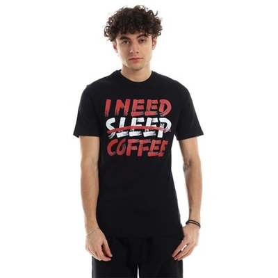 الميسيري تيشيرت رجالي قطن اي نيد كوفي - أسود