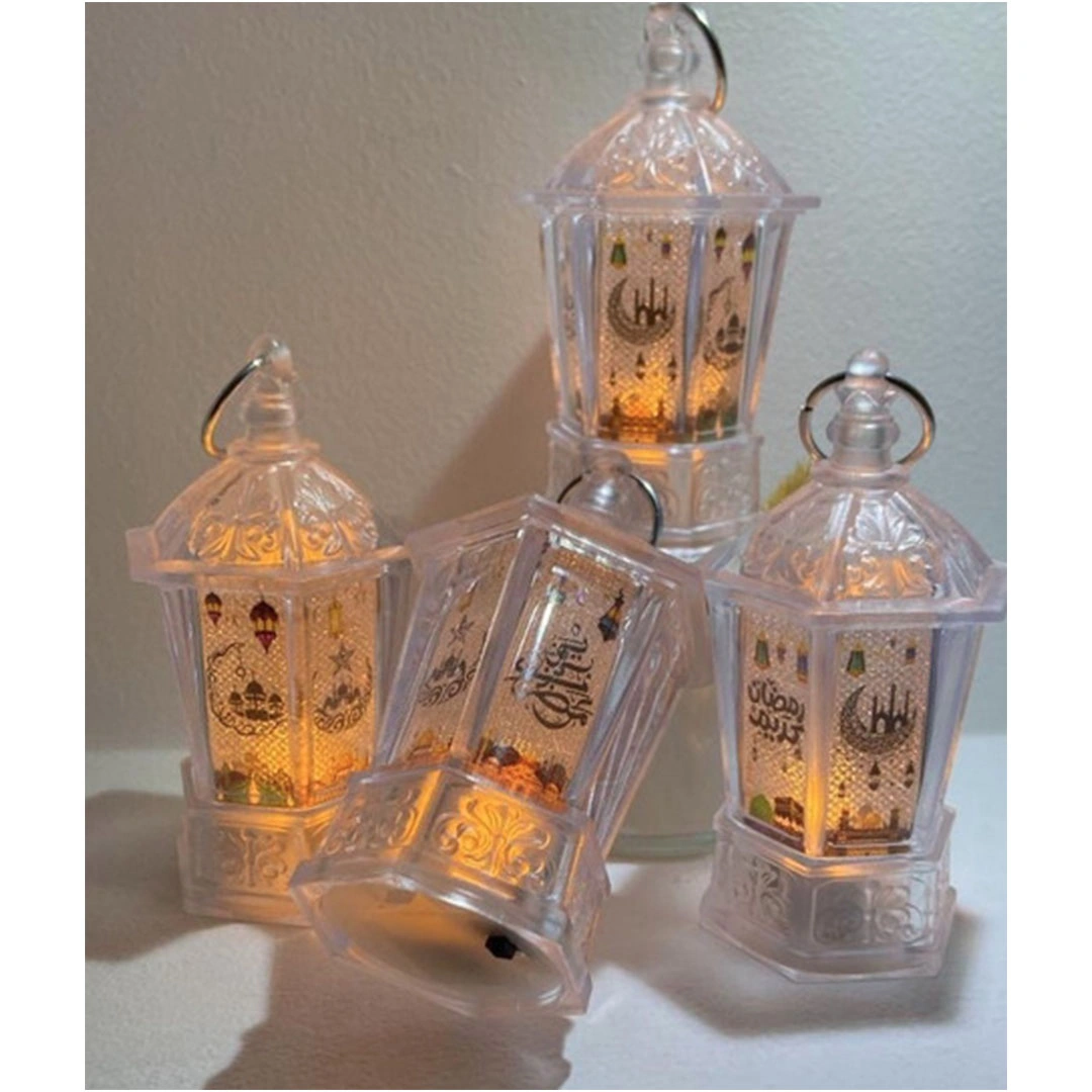 ميدالية فانوس رمضان اكريلك - شفاف - ميني