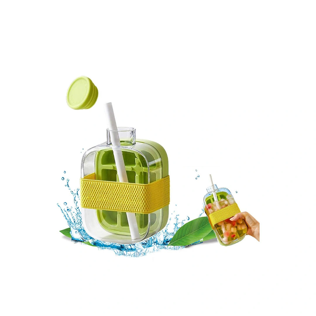 زجاجة مكعبات ثلج 2 *1 مع شفاطة - 500 مل