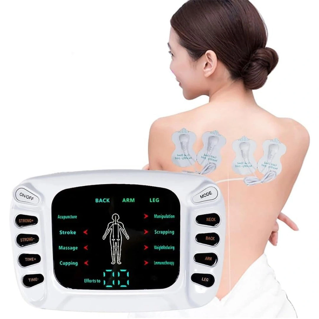 جهاز تدليك كهربائي لتخفيف الآلام - أبيض