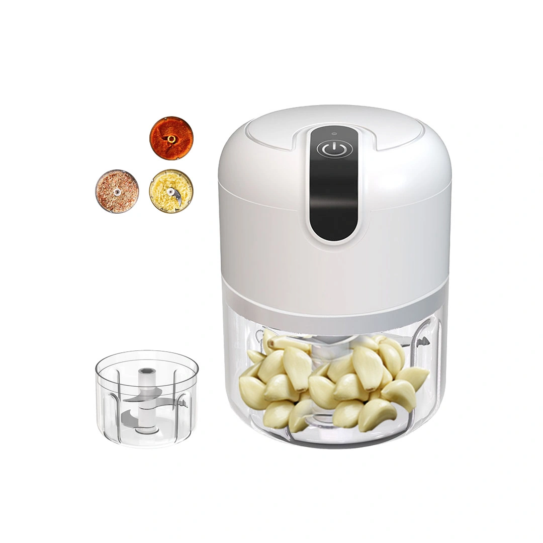 مفرمة ثوم كهربائية صغيرة قابلة لإعادة الشحن - 250 مللي