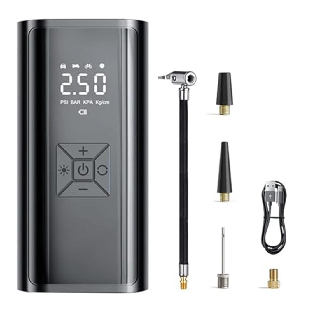 ضاغط هواء محمول 150PSI مع مقياس رقمي