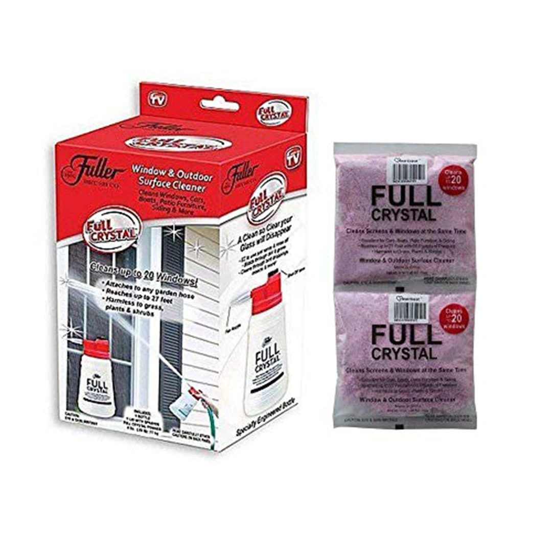 أداة تنظيف زجاج خارجية مع مسحوق كريستال