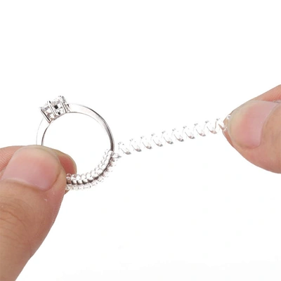 اداة ضبط حجم المجوهرات الشفافة - 4 قطع