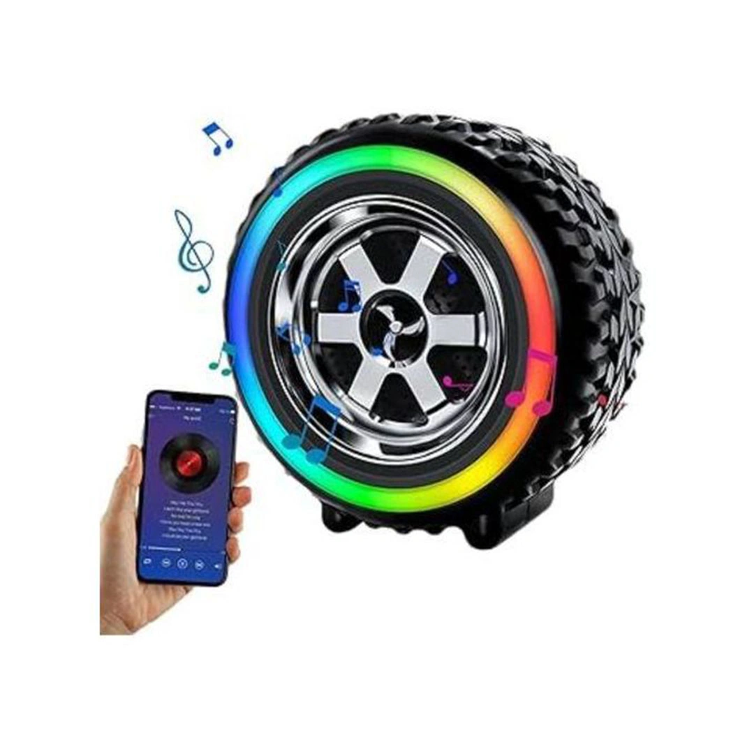 سماعة صب شكل كاوتش سيارة - اسود